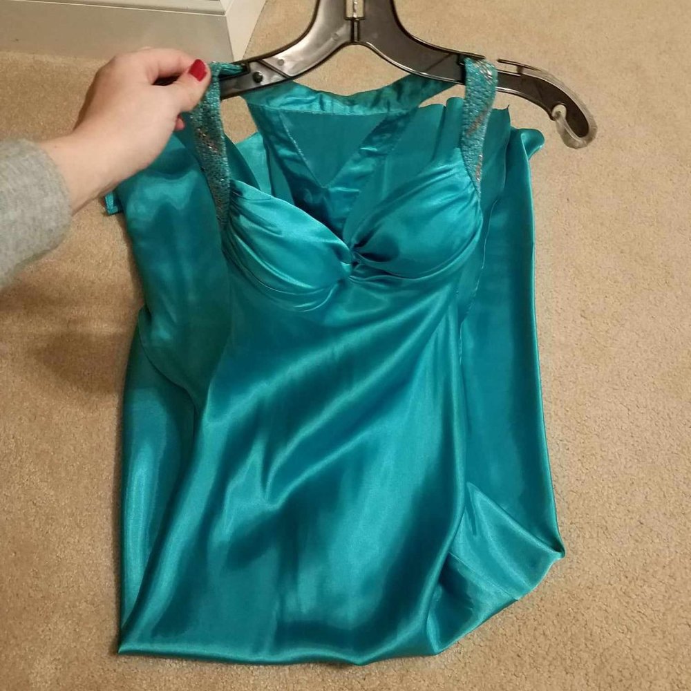 STUNNING Turquoise Dress - Prom, Bridesmaid, Cocktail Dress, Party, Form…